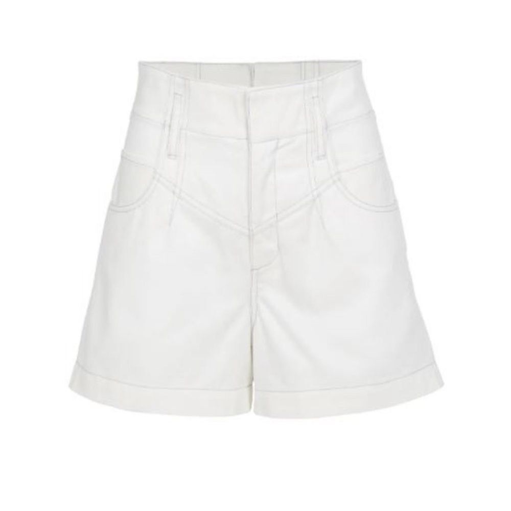 Fleur du Mal High Waist White Shorts